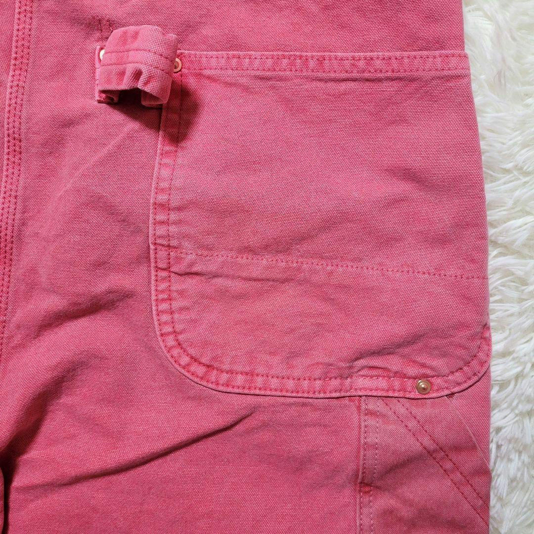 MARET マレ♡オーガニックダックワークONワークオーバーオール ピンク