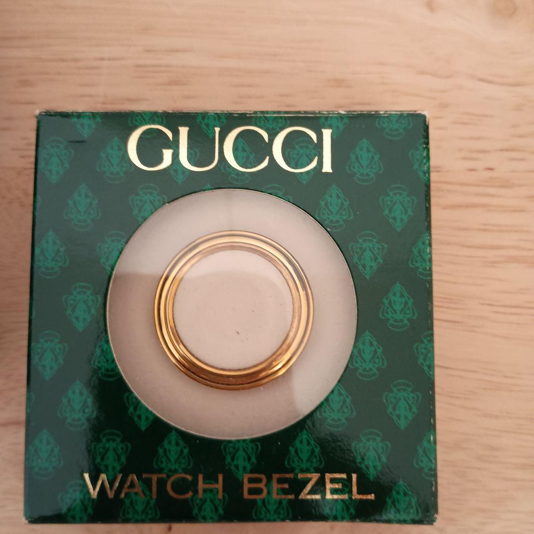 GUCCI 腕時計(クォーツ) 交換ベゼル付き　ゴールドベゼル付き