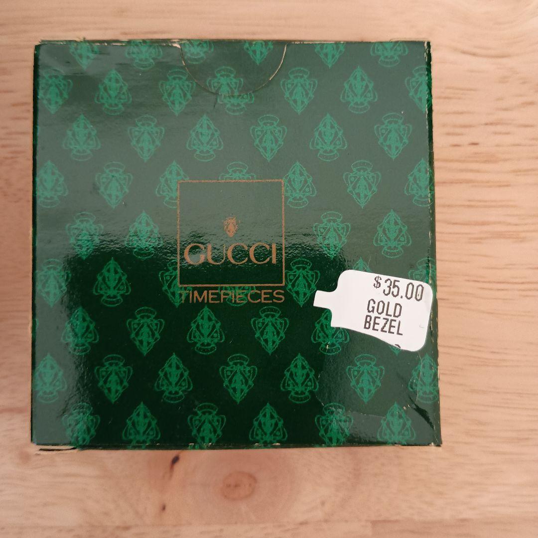 GUCCI 腕時計(クォーツ) 交換ベゼル付き　ゴールドベゼル付き