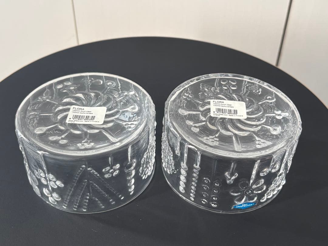 イッタラ FLORA フローラ　クリア　ボウル　10cm 2個セット