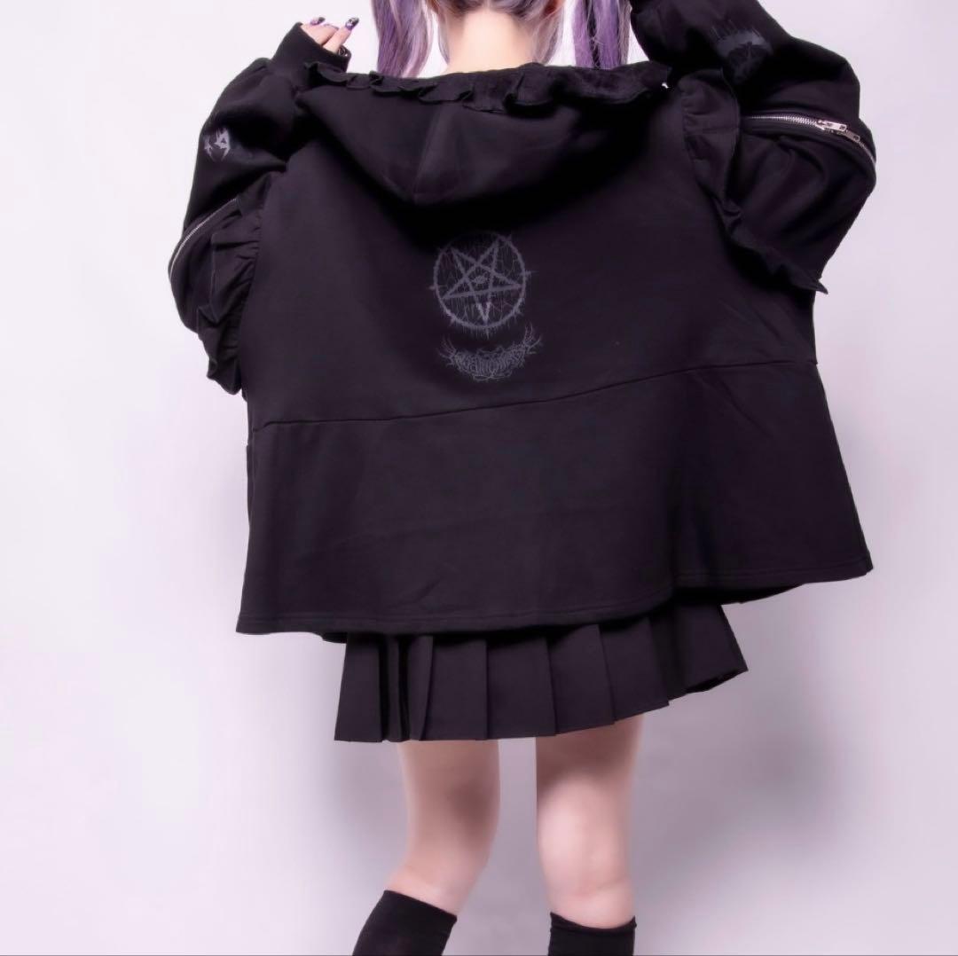 BABUPK 2 KRY フリルパーカー