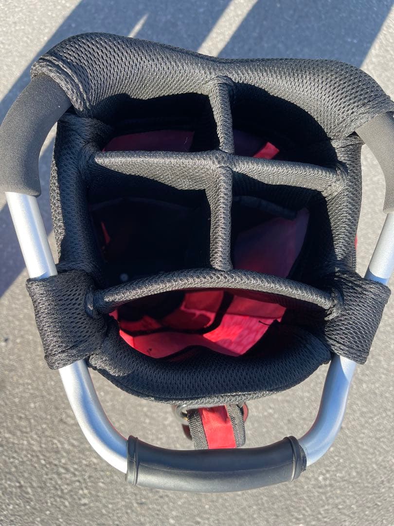 超軽量！New Balance ニューバランス ゴルフ キャディバッグ 赤