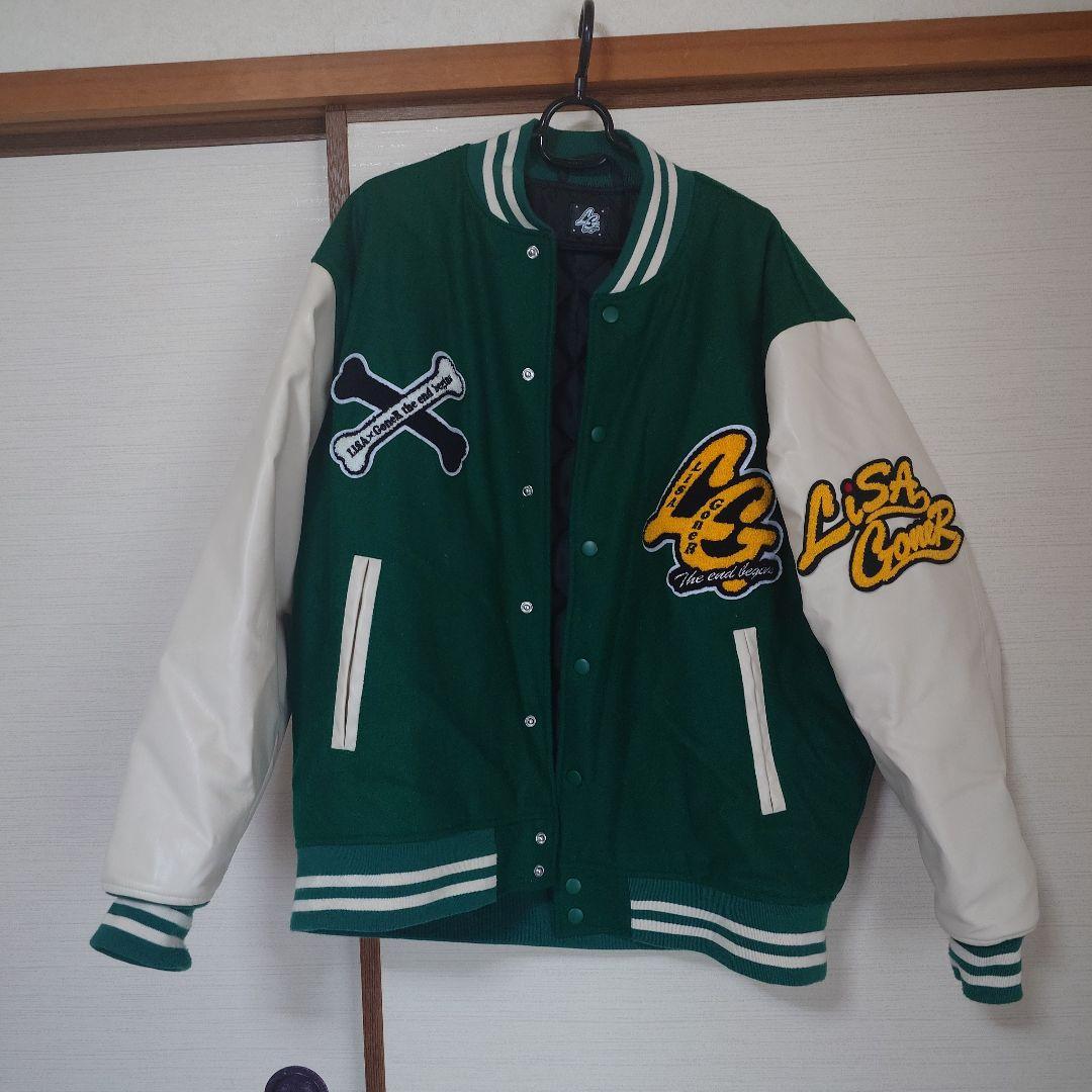 LiSA Goner スタジャン グリーン/ホワイト