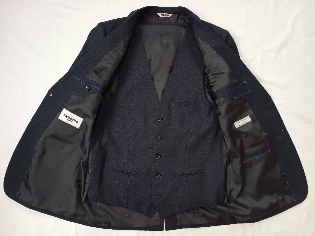 【カイ】renoma HOMME レノマ スーツ 3ピース A6