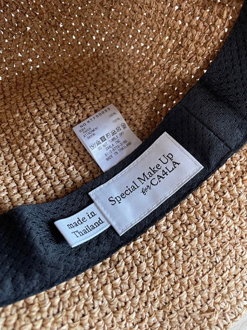 CA4LA カシラ　たためる帽子クルット　麦わら帽子　ペーパー