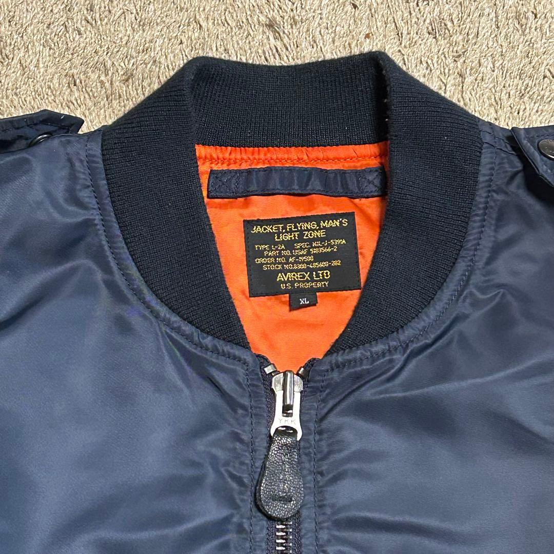 AVIREX　フライトジャケット　MA-1 ネイビー