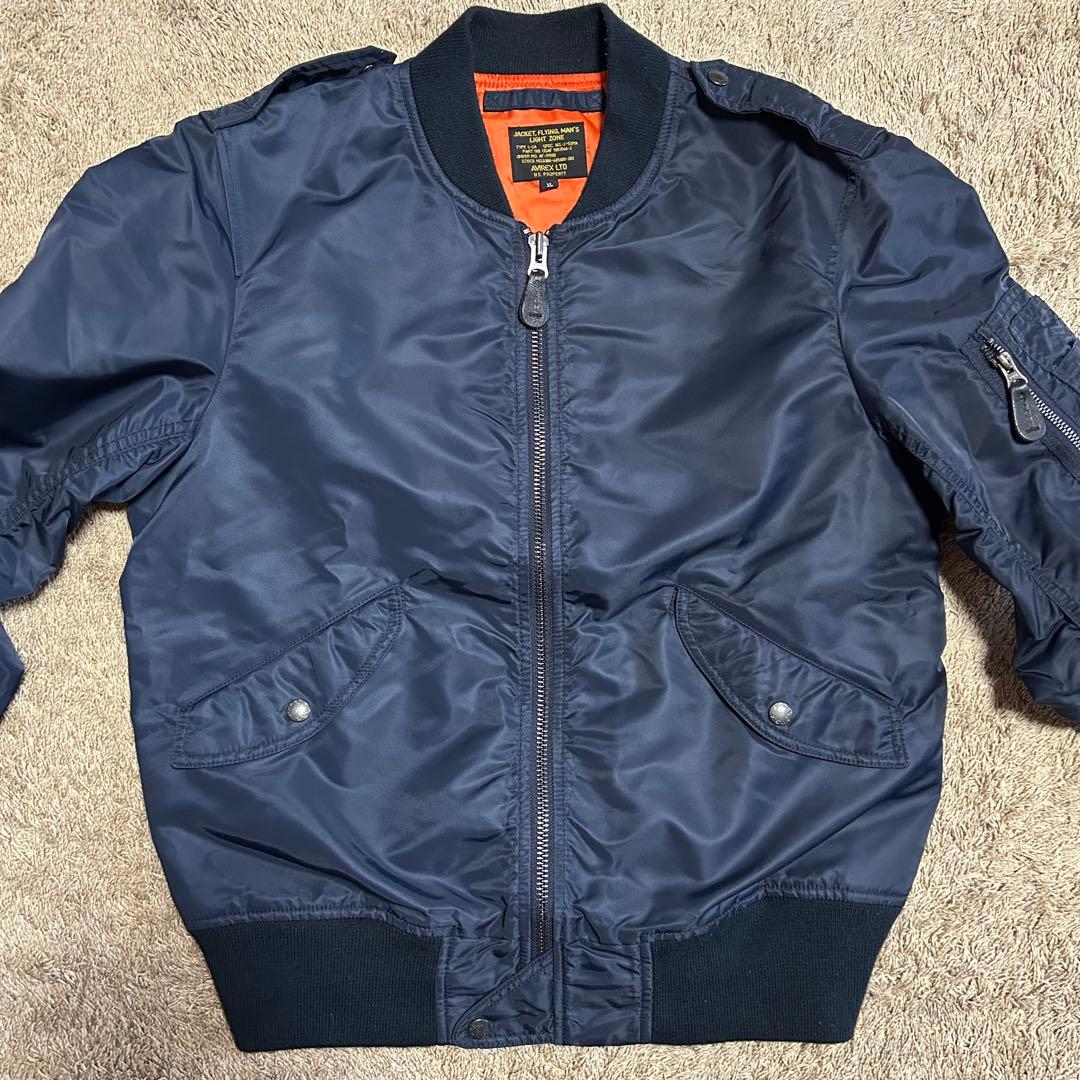 AVIREX　フライトジャケット　MA-1 ネイビー