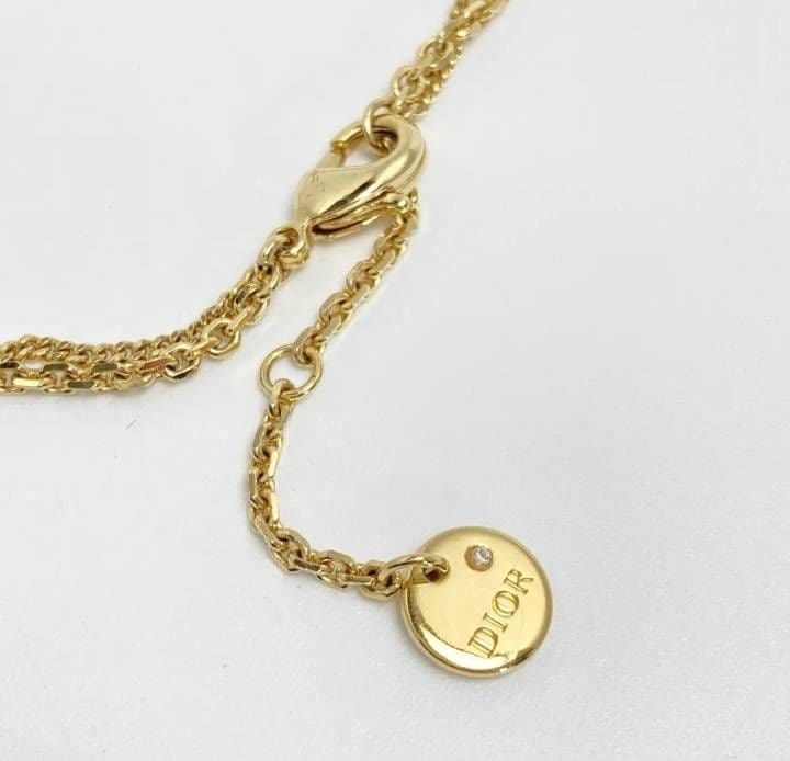 Dior ディオール ゴールドメッキ 2連ネックレス DIOR✩