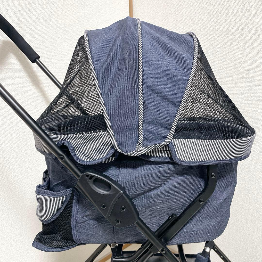 新品 タグ付き GEX わんわんカート スーパーライト 犬用カート デニム柄