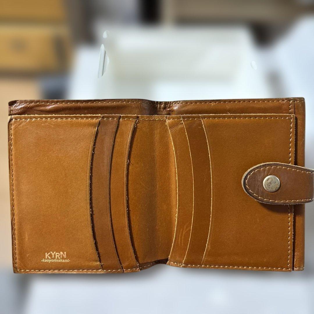 KAOYORINAKAMI ブラウン 二つ折り財布
