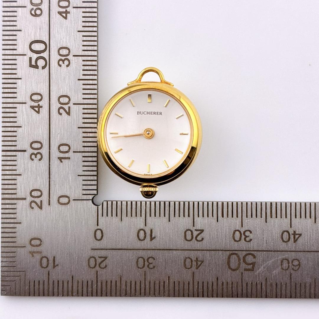 稼働　BUCHERER　ブッヘラー　時計　裏スケ　手巻き　ゴールド