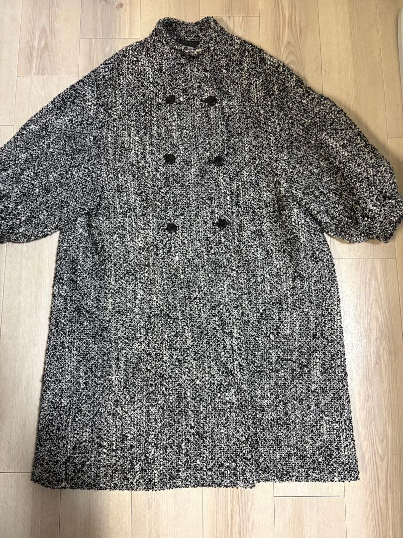 ⚠️期間限定値下げ　IENA ラブークル　杢ツイードW前コート