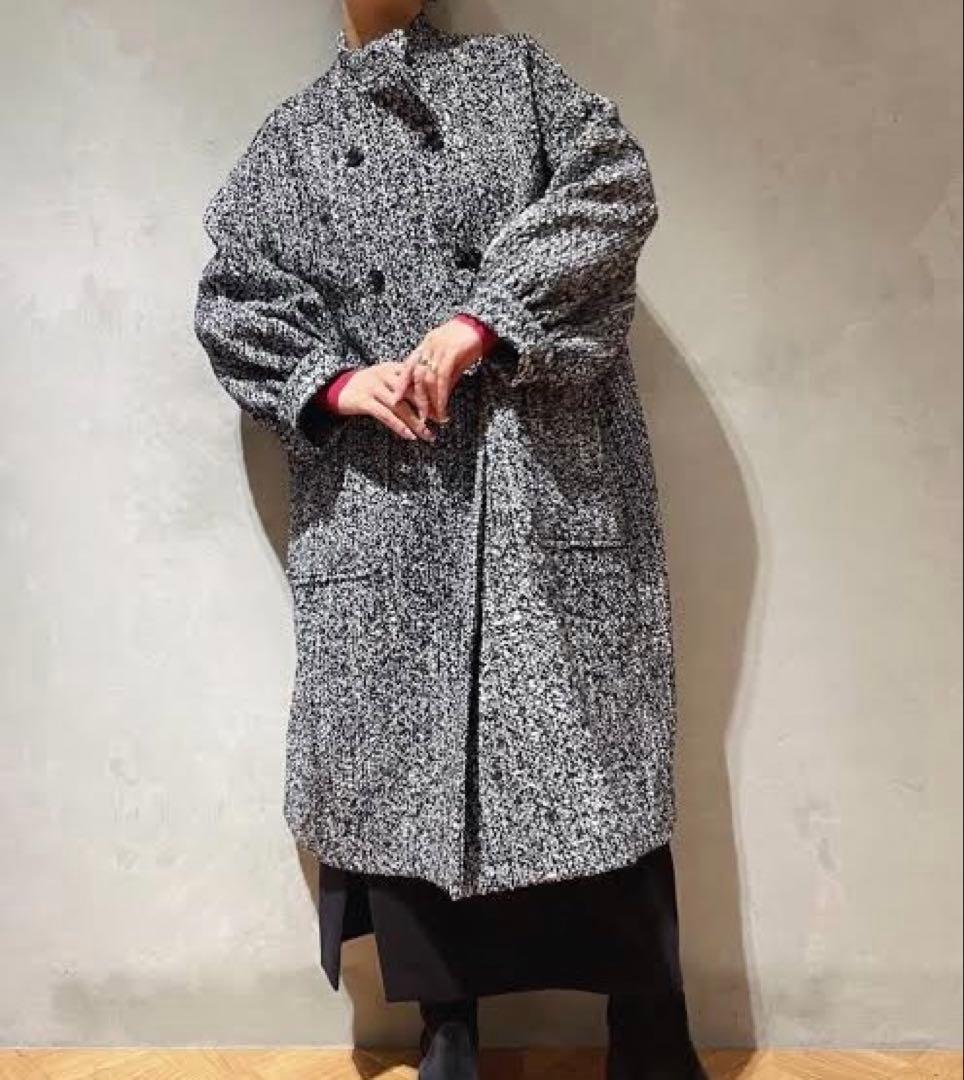 ⚠️期間限定値下げ　IENA ラブークル　杢ツイードW前コート