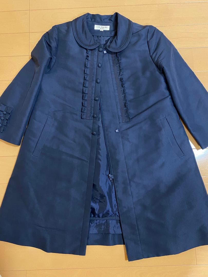 ミルフィーユ、キルティングライナー付きコート、110cm、お受験、幼児教室