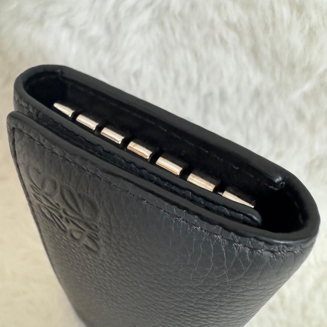 ロエベ　6連　キーケース　グレー　小物　付属品あり