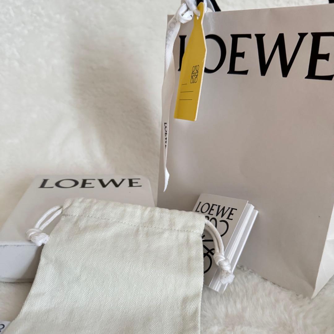 ロエベ　6連　キーケース　グレー　小物　付属品あり