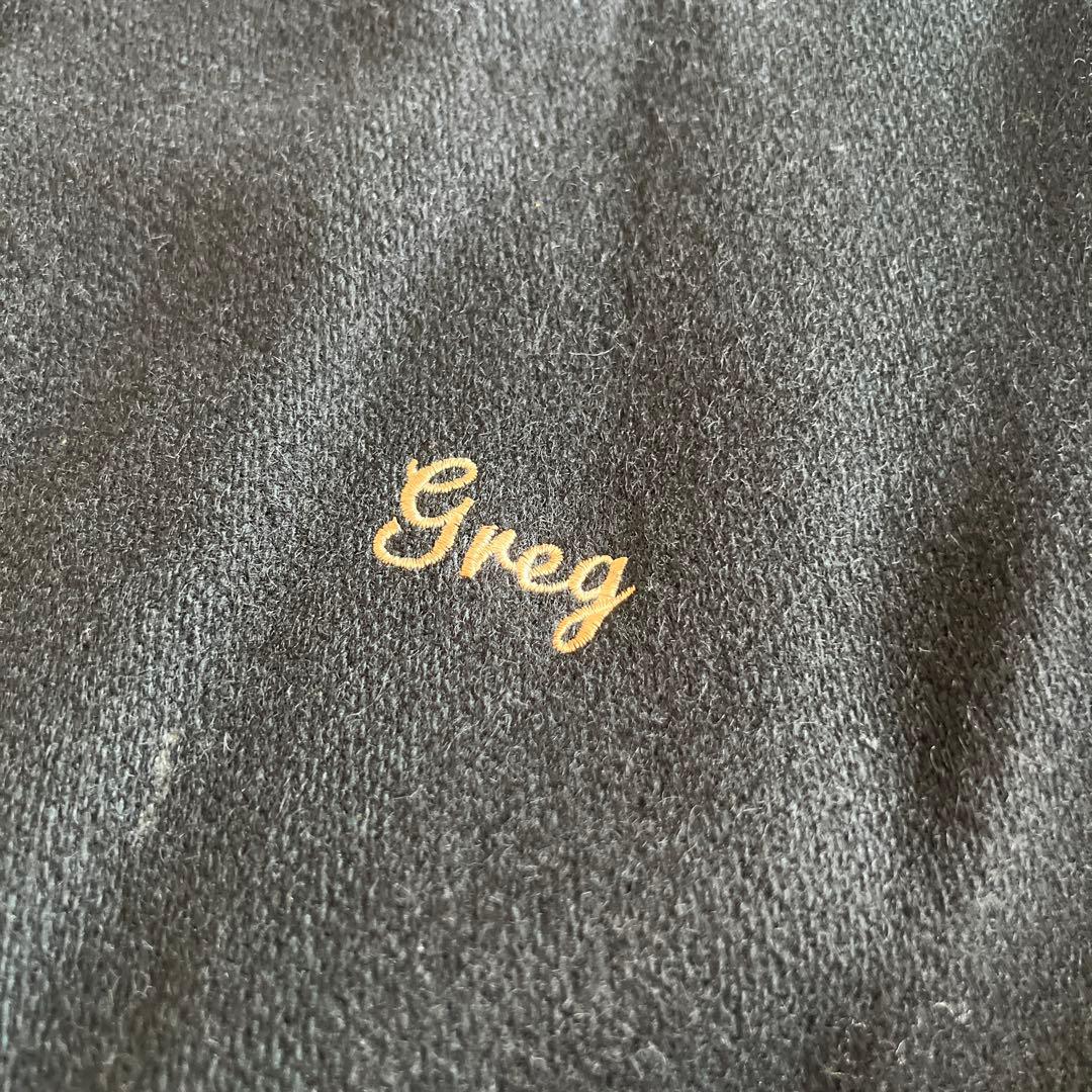 当時物　バーシティ　テニスモチーフ レタード　ウール×レザー 袖革 フェード