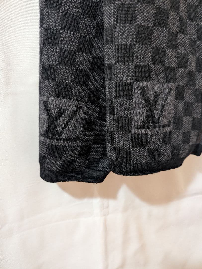 Louis Vuitton エシャルプ プティ・ダミエ グラフィット マフラー