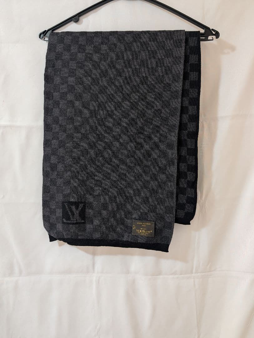 Louis Vuitton エシャルプ プティ・ダミエ グラフィット マフラー