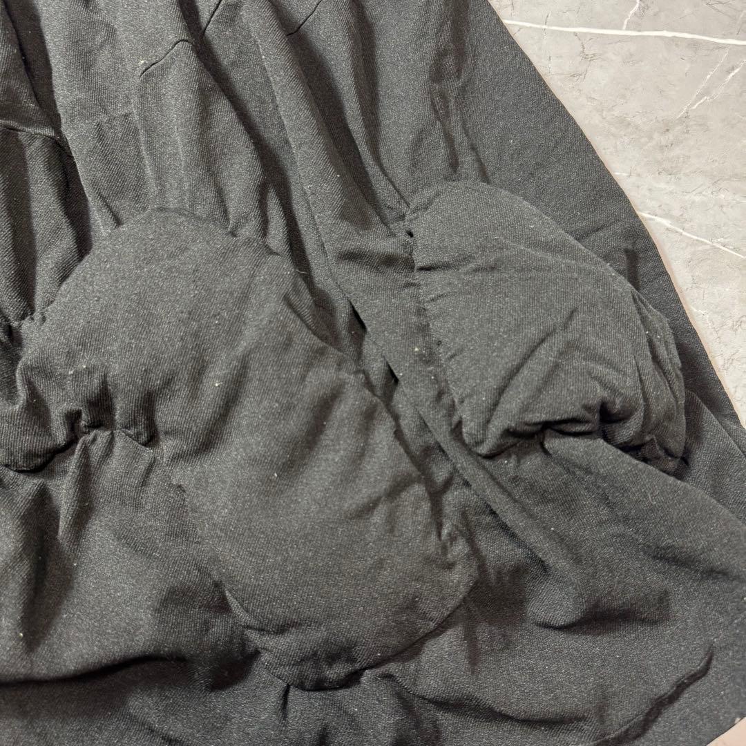 コムデギャルソン　10AW　スカートパンツ　コブ　ポリ縮　サルエル　ブラック