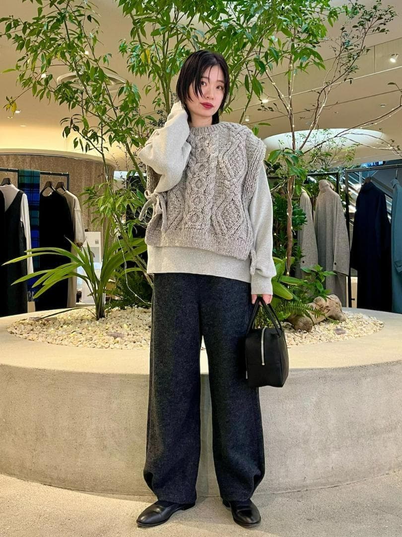 新品◆かぐれ◆ペルーアランニットベスト《GRAY》アーバンリサーチ