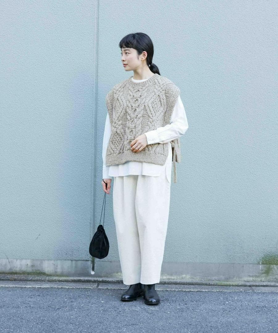 新品◆かぐれ◆ペルーアランニットベスト《GRAY》アーバンリサーチ