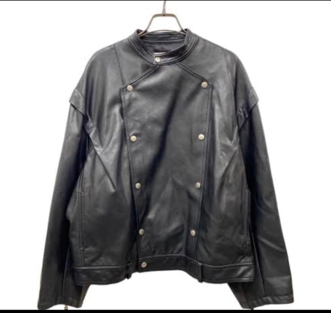 ジャケット・アウター RETRO SYNTHETIC LEATHER JACKET