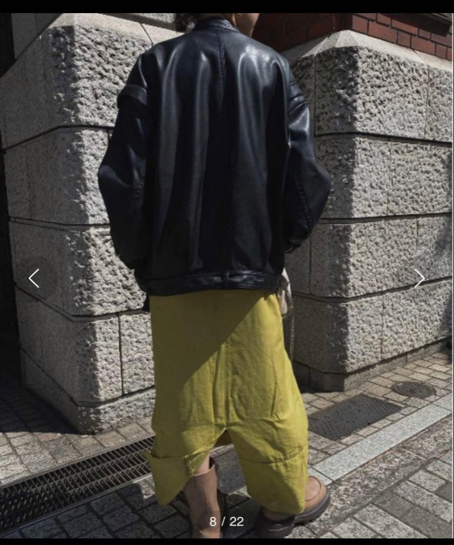 ジャケット・アウター RETRO SYNTHETIC LEATHER JACKET