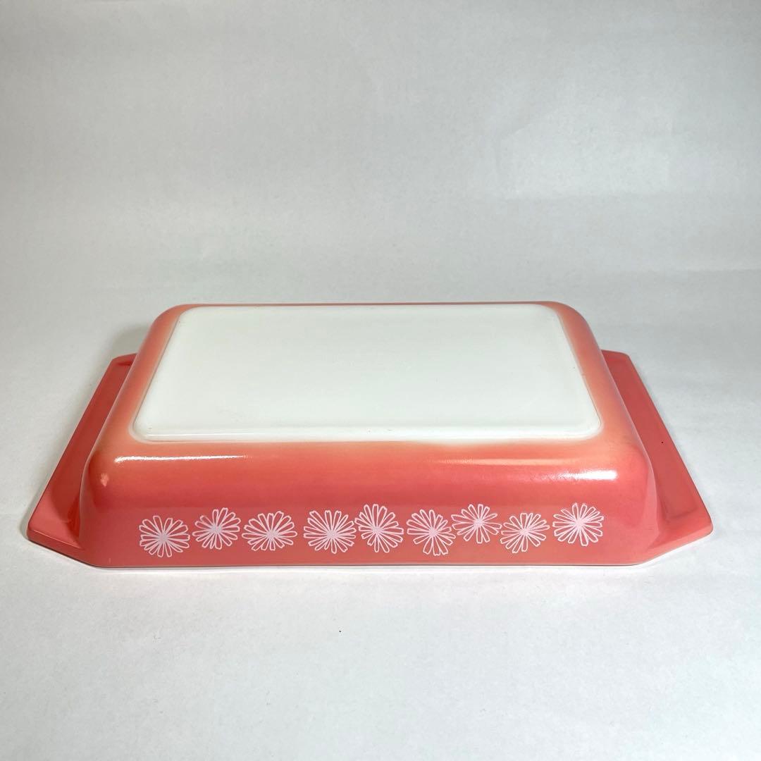オールドパイレックス　ピンクデイジー　キャセロール