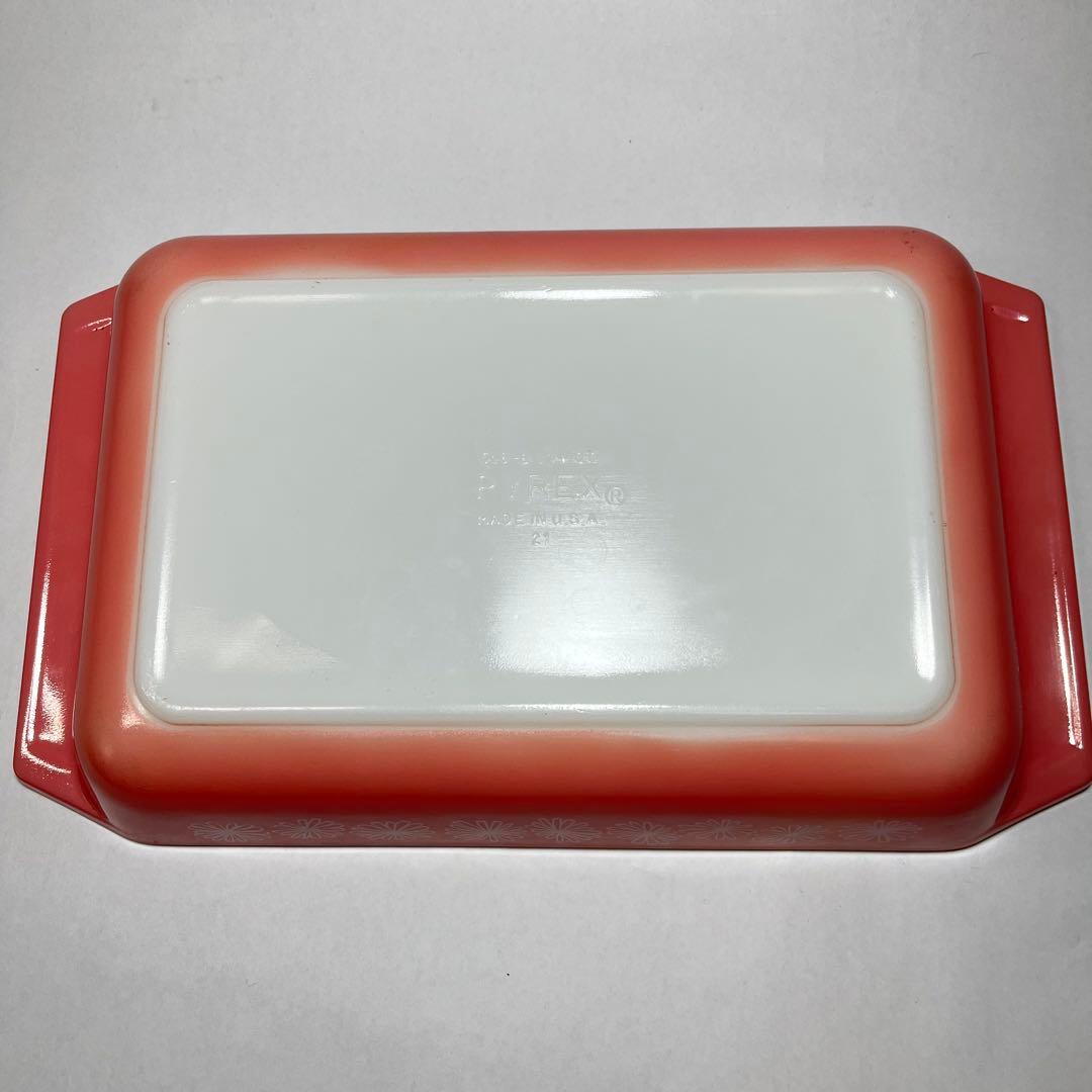 オールドパイレックス　ピンクデイジー　キャセロール