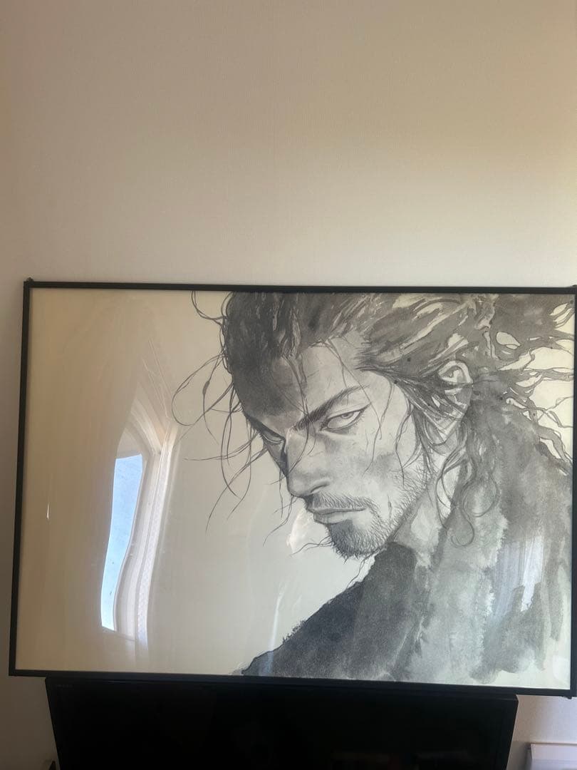 値下げ　バガボンド　最後の漫画展　額付き　B1ポスター　宮本武蔵　井上雄彦