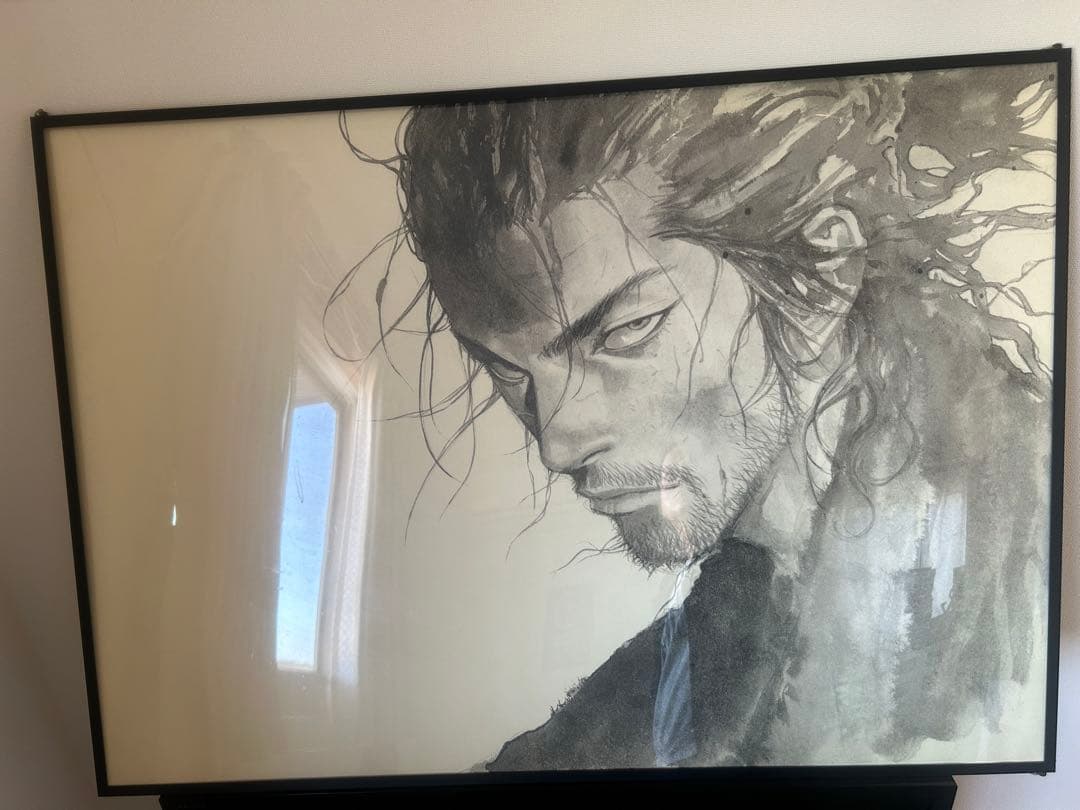 値下げ　バガボンド　最後の漫画展　額付き　B1ポスター　宮本武蔵　井上雄彦