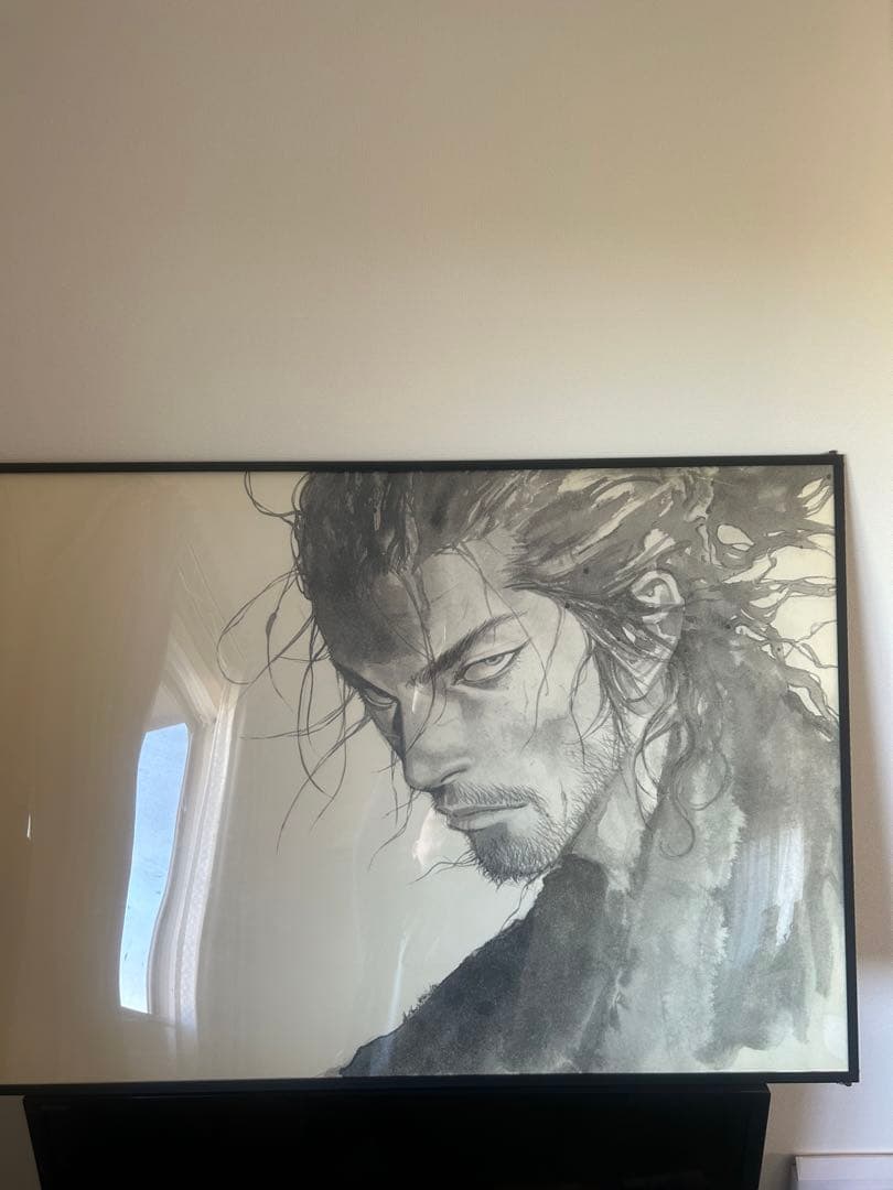 値下げ　バガボンド　最後の漫画展　額付き　B1ポスター　宮本武蔵　井上雄彦