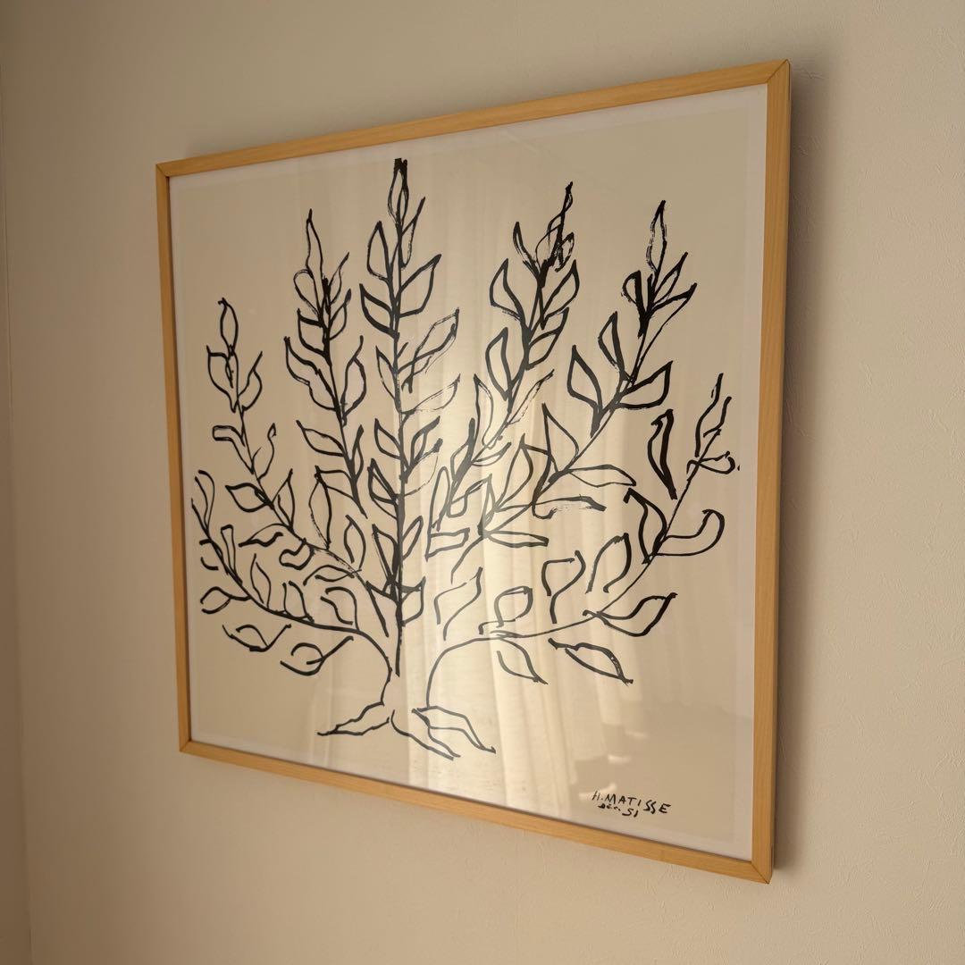 とらこ♡正規品　アンリ・マティス　低木　木製フレーム付　大判