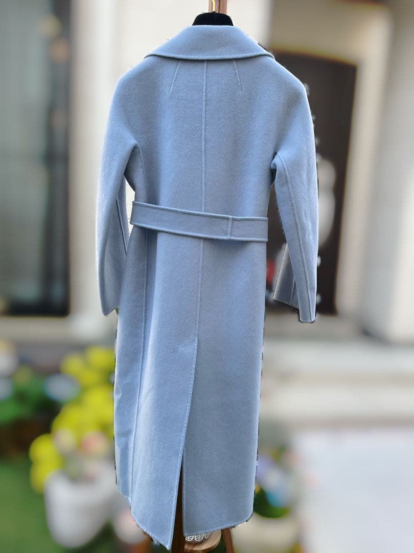 最終価格マックスマーラS Max Maraクチートアマーノコート34ライドブルー