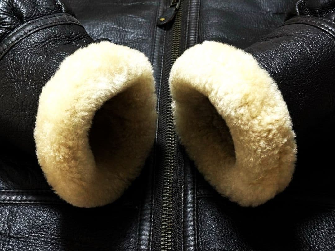 10万 ミリタリークロージング B-3 ムートン フライトジャケット XL 羊