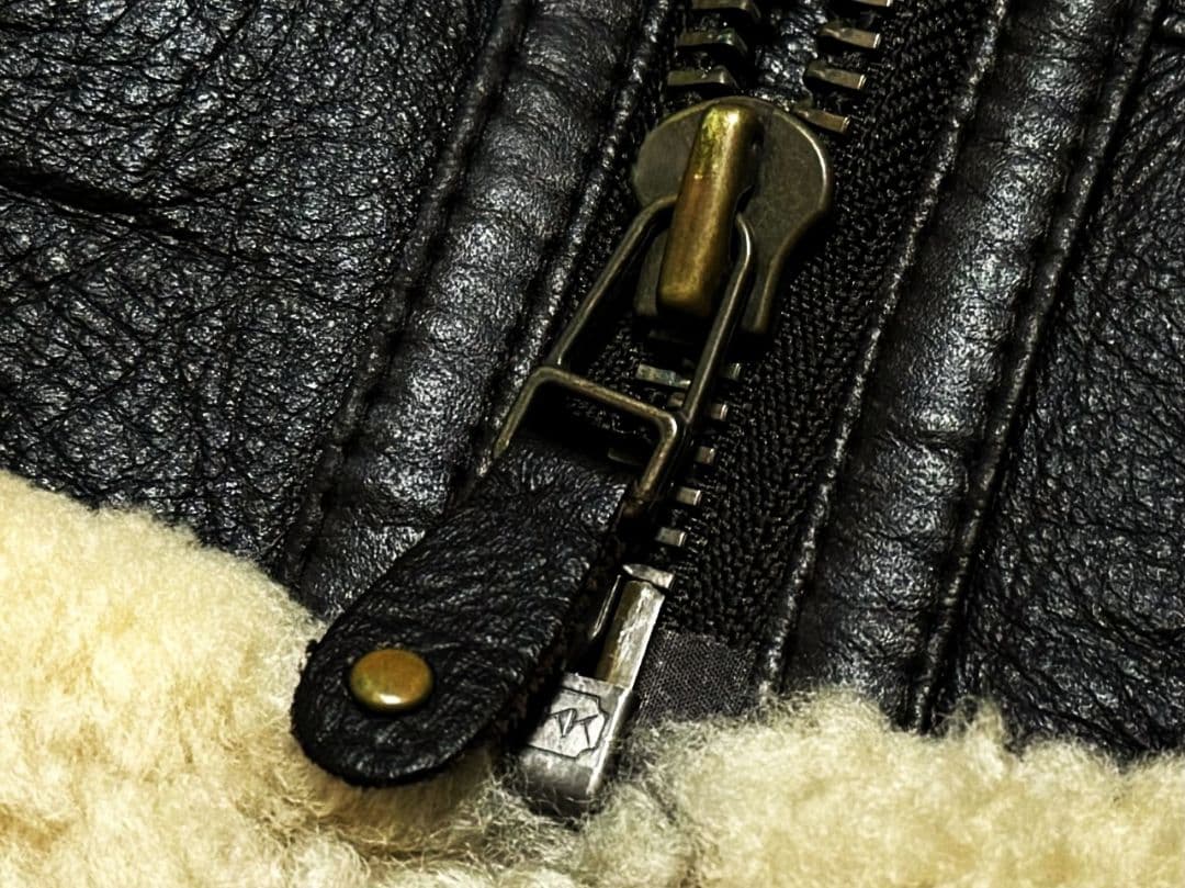 10万 ミリタリークロージング B-3 ムートン フライトジャケット XL 羊