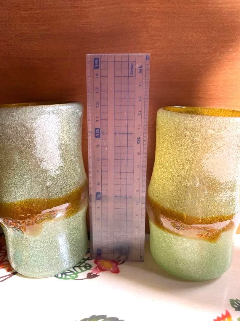 稲嶺盛吉　琉球ガラス　2個セット