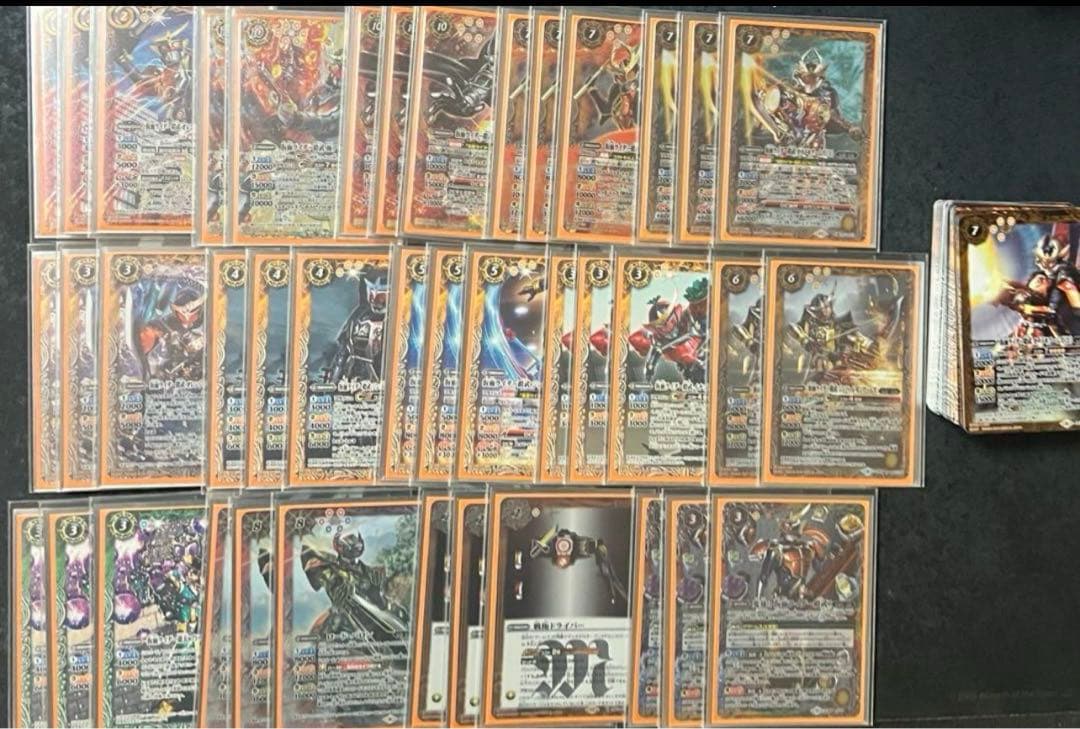 バトスピ　契約入り仮面ライダー鎧武デッキ！差し替え&スリーブ付き！
