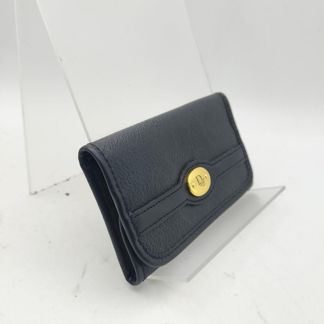 ◎クリスチャンディオール　6連キーケース　ハニカム柄　ブラック