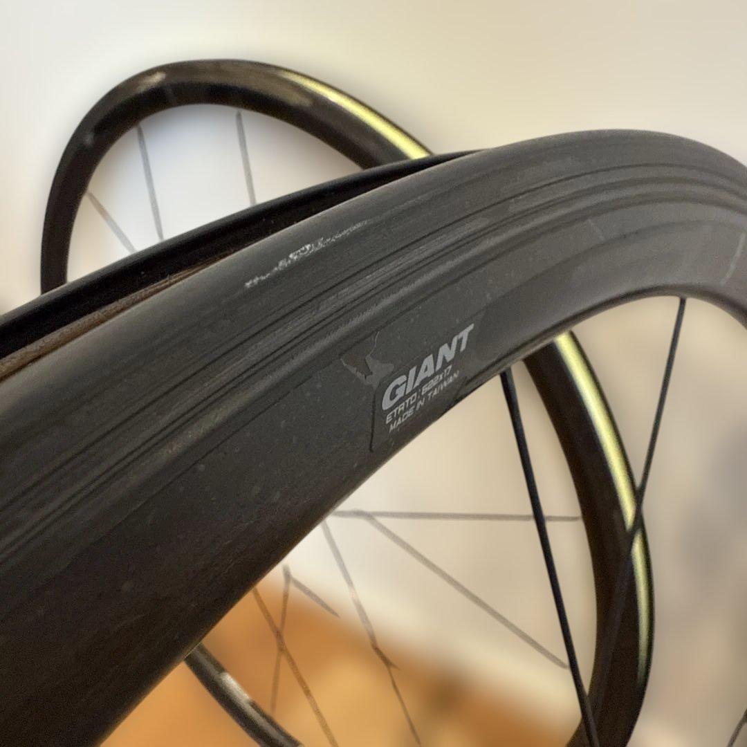 GIANT SLR1 カーボンホイール リムブレーキ チューブレス シマノフリー