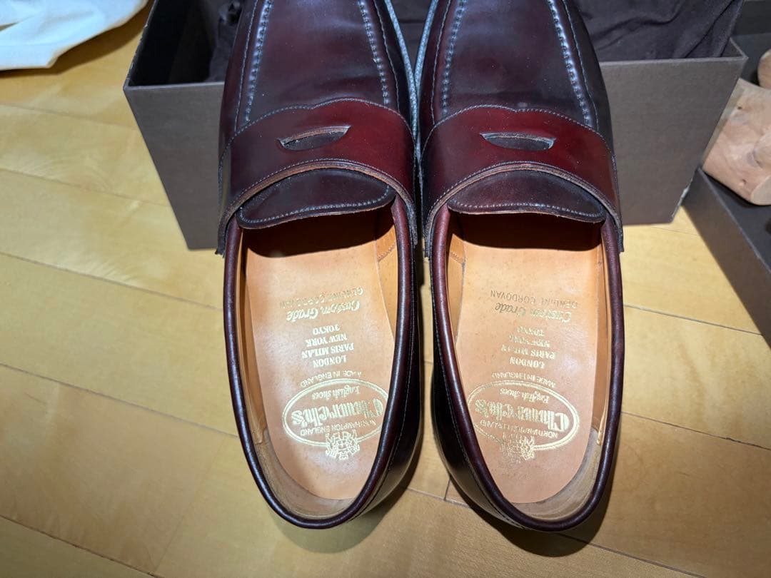 【値下げ】【美品】【希少】チャーチ コードバン ローファー （シューキーパー付）