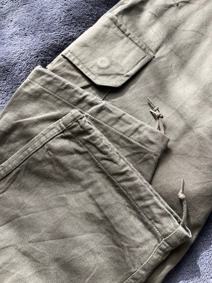 60s 70s 実物 フランス軍 M-64 FIELD TROUSERS