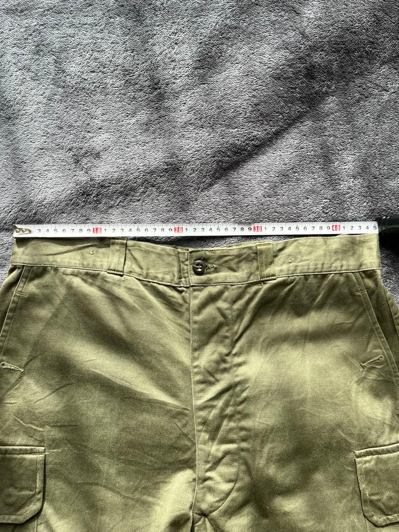 60s 70s 実物 フランス軍 M-64 FIELD TROUSERS