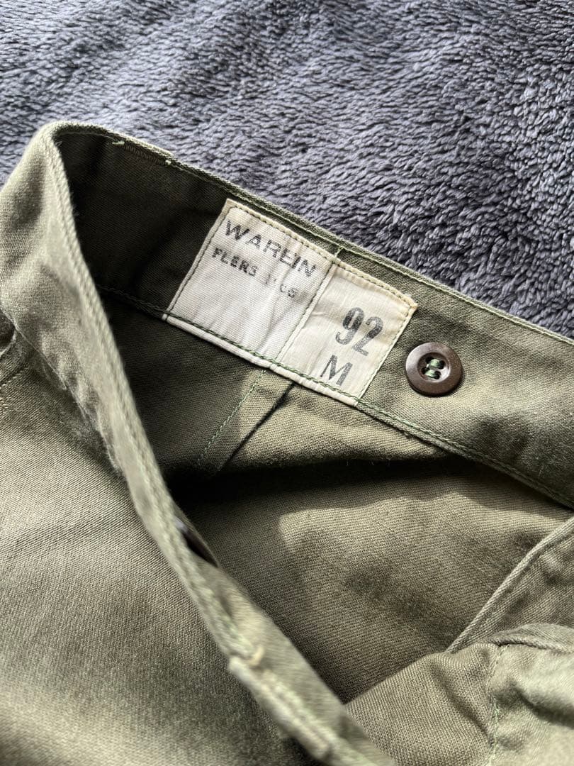 60s 70s 実物 フランス軍 M-64 FIELD TROUSERS