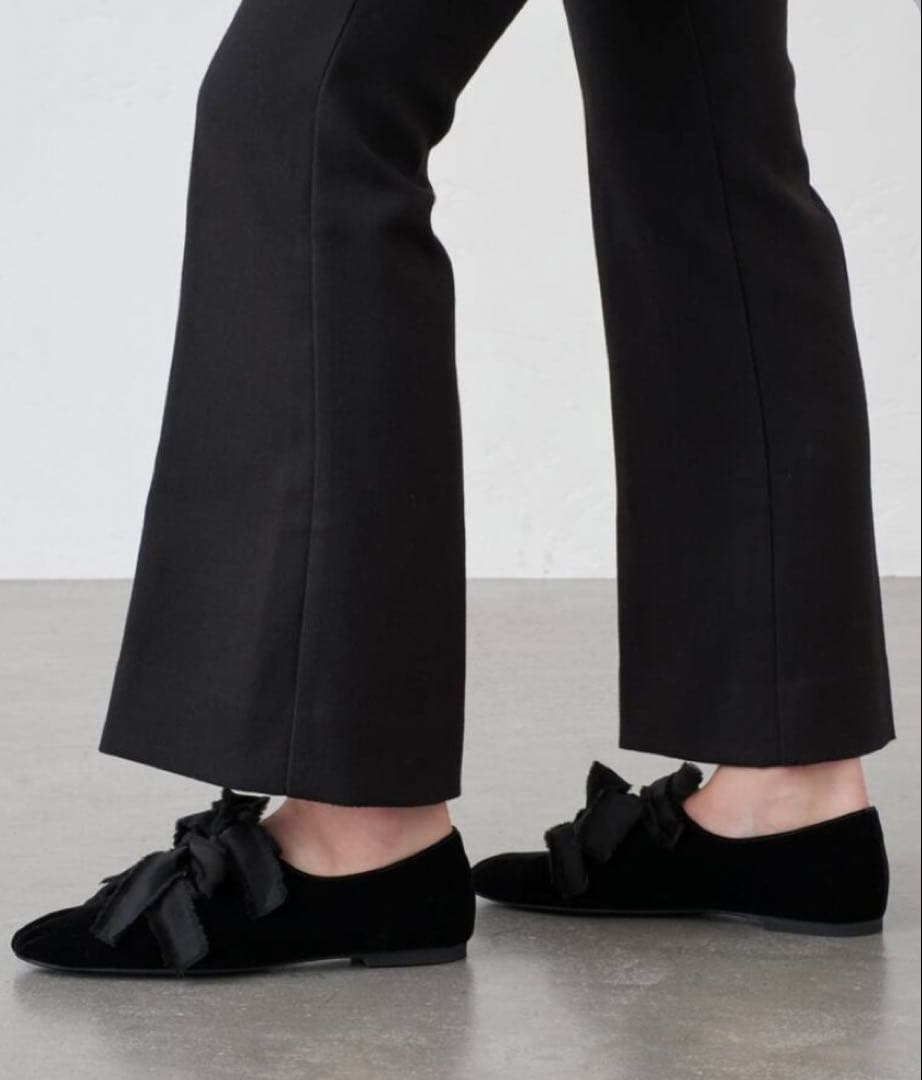 【GRISE】サテンリボン 24.5cm Black