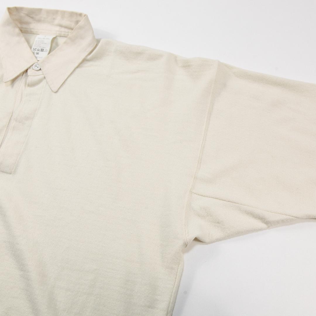 COMOLI 22AW ウール ラグビーシャツ W03-05012 3 ECRU