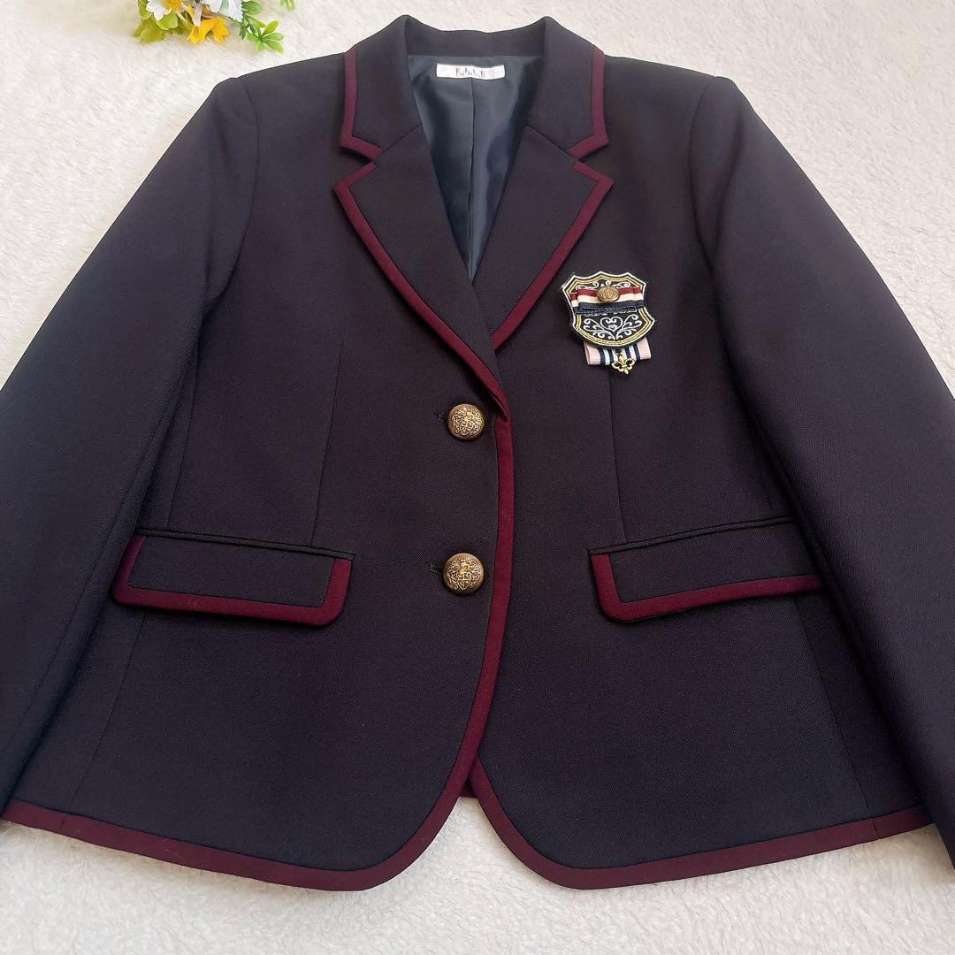 ELLE EN NOIR 女の子セレモニースーツ 紺ブレ グレンチェック 150