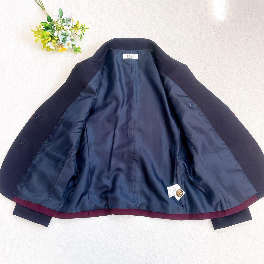 ELLE EN NOIR 女の子セレモニースーツ 紺ブレ グレンチェック 150