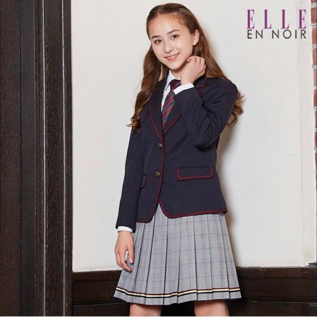 ELLE EN NOIR 女の子セレモニースーツ 紺ブレ グレンチェック 150